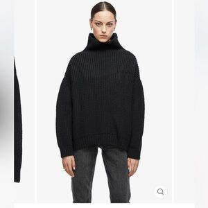 Anine Bing Sydney turtle neck sweater, black, small, good condition